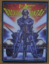 BUCKAROO BANZAI sci-fi original french movie poster '84 