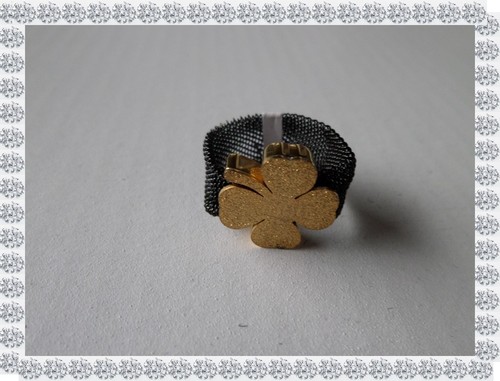 Bague fantaisie noire avec - noire,