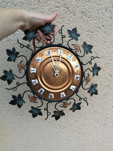 Horloge murale métal