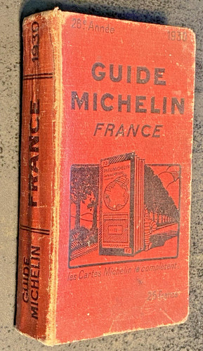 Guide michelin rouge 1930 - guide,