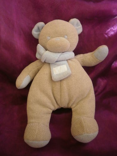 Doudou ours gris - , bleu