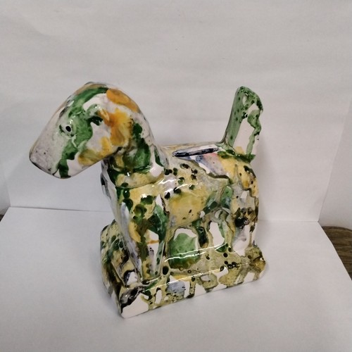 Tirelire chien faience - faience, de