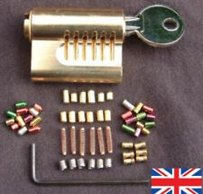 CUTAWAY 6 PIN RE-PINNABLE EURO  PRACTICE LOCK  with 30 extra pins.. British Made