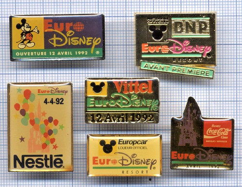 Lot pin euro disney - de, 6