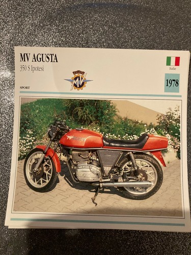Carte fiche moto collection - moto,