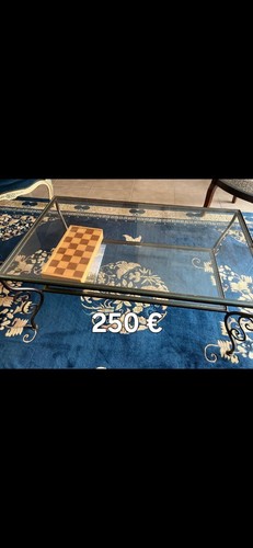 Table basse verre - basse, en