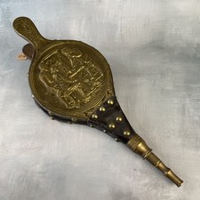 Ancien soufflet bois cuir