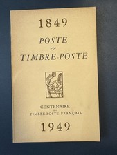 POSTE & TIMBRE-POSTE Centenaire du Timbre Poste Francais 1849-1949