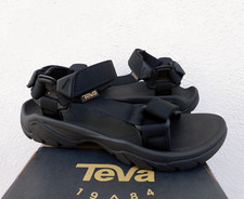 TEVA TERRA FI 5 UNIVERSAL BLACK STRAPPY HIKING SANDALS, MEN US 9/ EUR 42 ~NEW