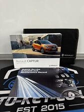 RENAULT CAPTUR OWNERS PACK / HANDBOOK / MANUAL + WALLET, 2019~2024 (2020)!!