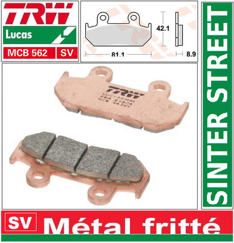Plaquettes frein avant trw - plaquettes,