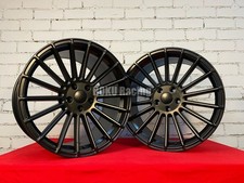 4X Roues noires 22" HAXER HX010 5X120 pour jantes BMW X5 X6 E70 E71 F15 F16