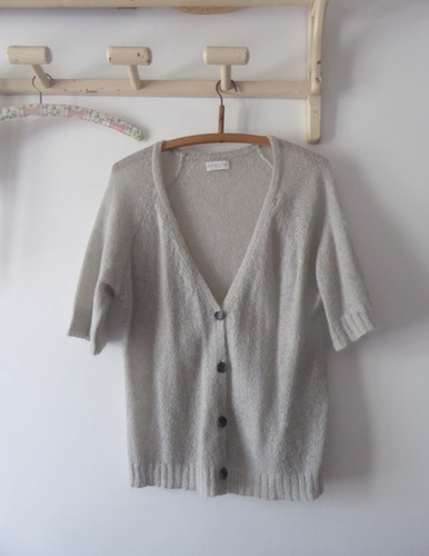 Cardigan gilet col manches - gilet, v