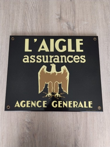 Plaque émaillée aigle - plaque, l'aigle