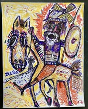 Dessin Peinture Don Quichotte