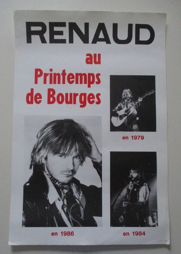 Affiche poster renaud - renaud, au