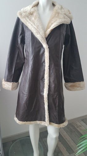 Manteau long neuf col fausse