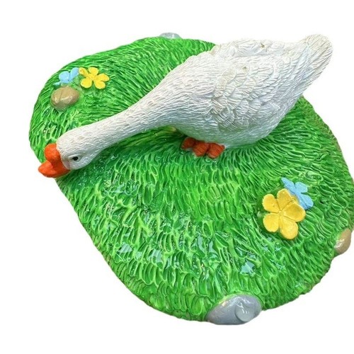 Figurine paysage oie blanche