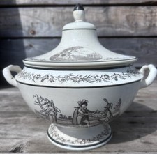 Montereau Soupière Faïence Fine Ancien Empire XIXeme Creil Gien Choisy Vieillard