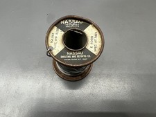 VINTAGE NASSAU PURE WHITE WATER E ROSIN SOLDER 12OZ. PEDIGREED SPEC AT 7424 USA