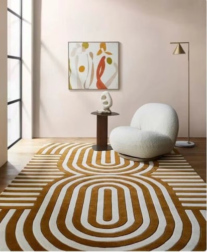 Design ovale moderne touffeté