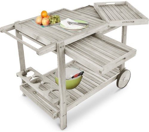 Chariot service jardin bois - jardin,