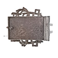 Château Baroque Antique Serrure De Porte Ancienne Fer Émaillé Étain