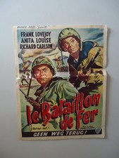 GUERRE/LE BATAILLON DE FER/RETREAT HELL!! F2510/affiche belge