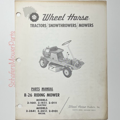 Toro wheel horse 26 - toro,