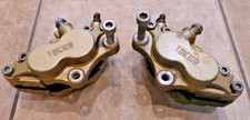KAWASAKI ZXR 750 H1 H2 1989 FRONT BRAKE CALIPERS PAIR USED GENUINE NICE SHAPE