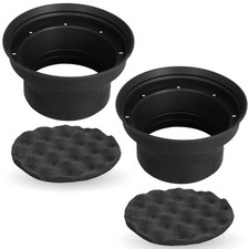 XBAF65 2 Piece 6.5" Silicone Rubber Speaker Baffles with Self Adhesive Foam Pad