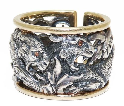 Bague large bande - or, 18