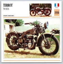 TERROT 500 RDA 1936 France Edito Service Atlas Motorcycle Card