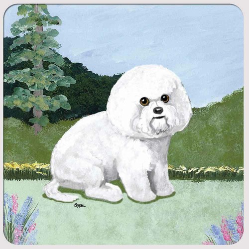 Sous verres bichon frise - sous-verres,