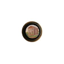 Antique Button - Micromosaic - 16mm - 19th Century - Micromosaic Button mid-19th C