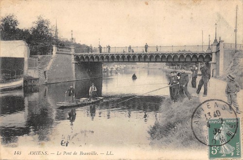 Cpa amiens le pont de - 80, /