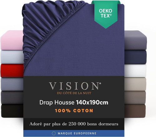 Drap housse 100 coton - housse, lit