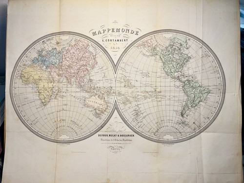 Carte monde antique - carte,