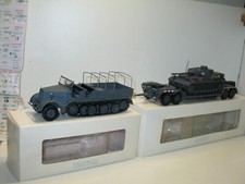 eaglemoss 1:43, FAMO tractor + tank trailer + tank IV military grey