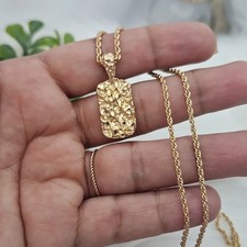 Collier homme en or jaune 14