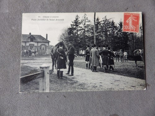 Cpa chasse courre - chasse, en