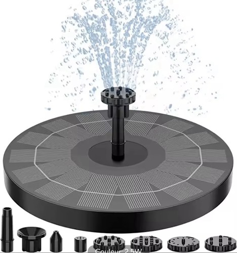 Fontaine solaire jardin pompe - solaire,