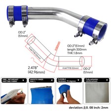 45 degree 51mm 2.0" Aluminum