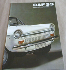 1970 DAF 33 Catalogue Brochure Pub Folder Prospekt Documentation Dépliant Dutch