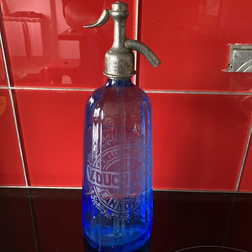 Bouteille bleue siphon bière - bleue,