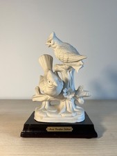White Porcelain Decorative Figure - Birds on Branch