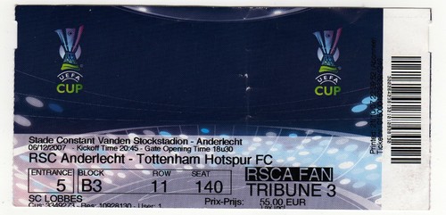 Ticket rsc anderlecht - ticket,