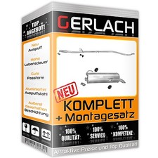 Pot d'échappement pour Peugeot 206 1.4 HDi Turbo Diesel TD 2004-2009 échappem...