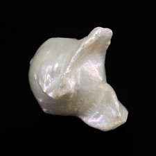 Perle Keshi blanche percée