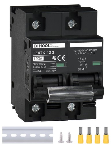 Disjoncteur 12v 24v solaire - disjoncteur,